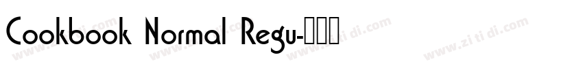 Cookbook Normal Regu字体转换